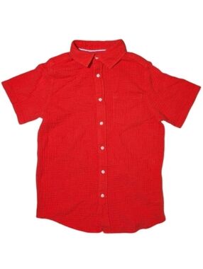 Cat & Jack Gauze Button-Down Shirt Husky